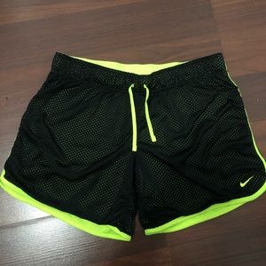 Black and Neon Yellow Nike Shorts size medium